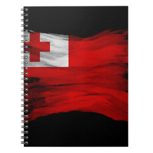Tonga flagga-penseldrag, nationell flagga anteckningsbok