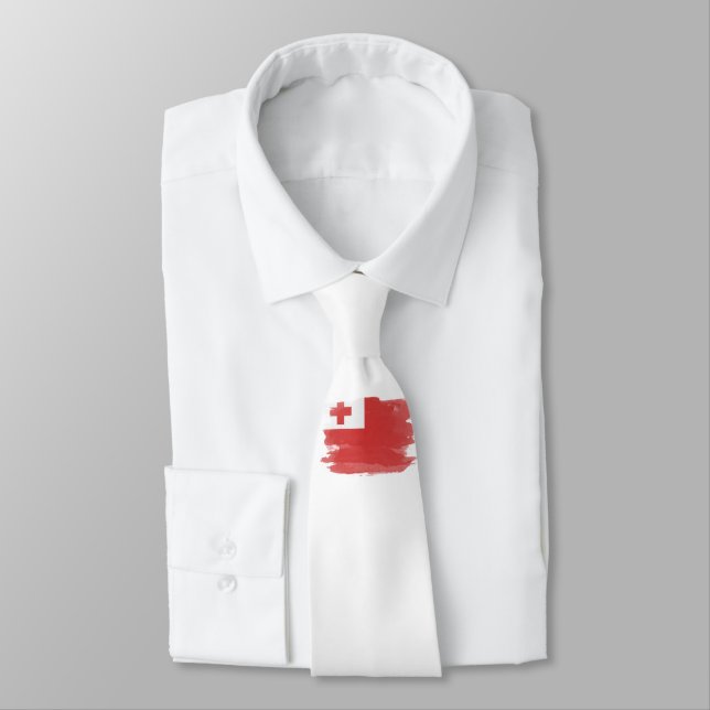 Tonga flagga-penseldrag, nationell flagga slips (Bunden)