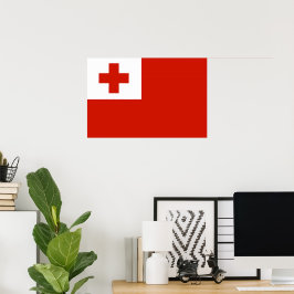 Tonga flagga poster