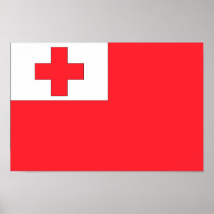 Tonga Flagga Poster