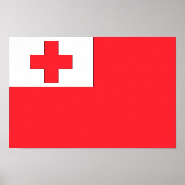 Tonga Flagga Poster (Framsidan)