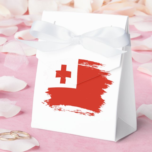Tonga flagga presentaskar (Bröllop)