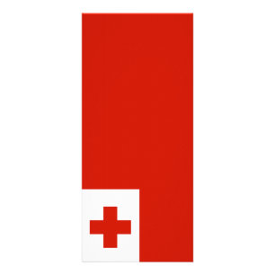 Tonga flagga reklamkort