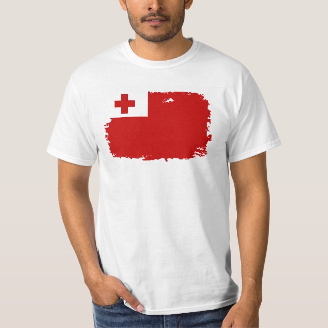 TONGA FLAGGA T SHIRT (Framsida)