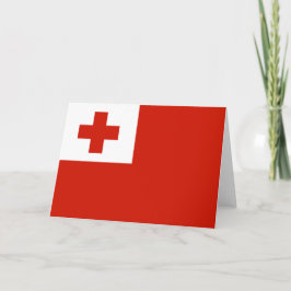 Tonga flagga tack kort