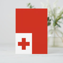 Tonga flagga tack kort