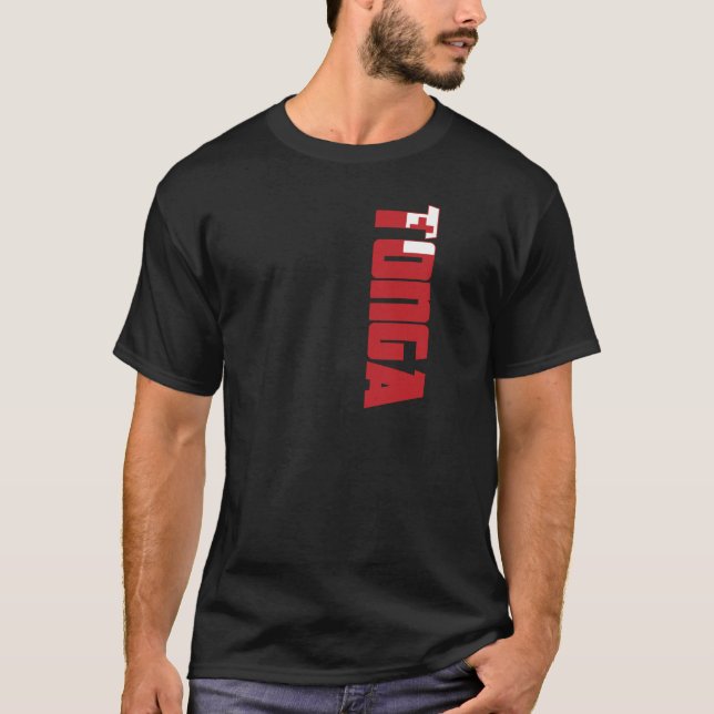 Tonga flagga tee (Framsida)