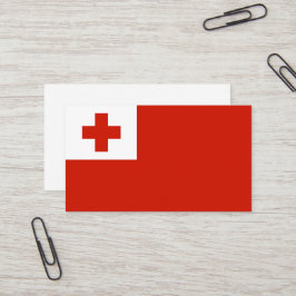 Tonga flagga visitkort