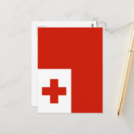 Tonga flagga vykort