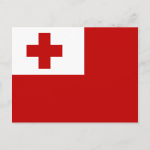 Tonga Flagga-vykort Vykort