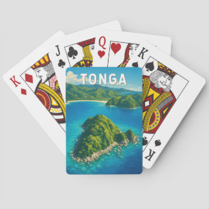 Tonga Illustration Resa Konst Vintage Casinokort
