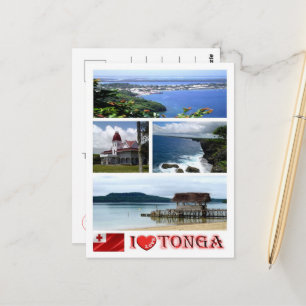 Tonga - Jag älskar - Vykort