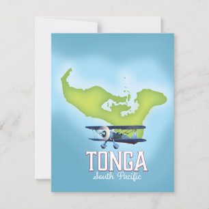 Tonga Karta-reseaffisch