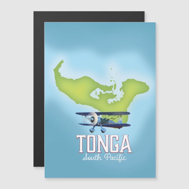 Tonga kartan Flygresor affisch (Fram/baksida)