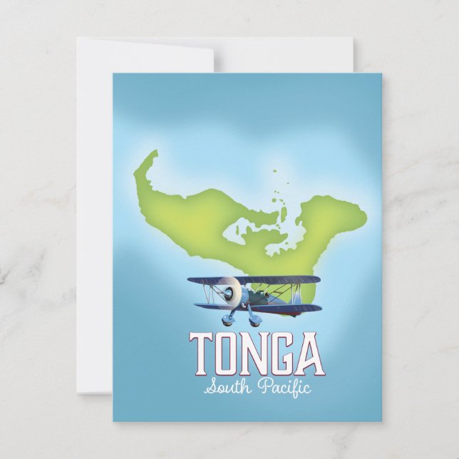 Tonga kartflyg reseinlägg (Framsida)