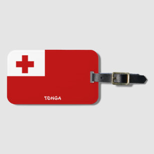 Tonga National Flagga Patriotic Bagagebricka