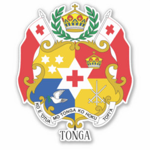 Tonga National Jacka of Arm Patriotic Klistermärken