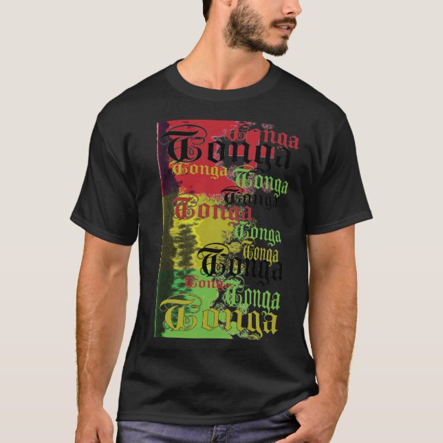 Tonga Rasta1 Tee Shirt (Framsida)