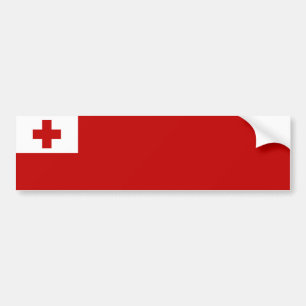 Tonga/tongansk flagga bildekal