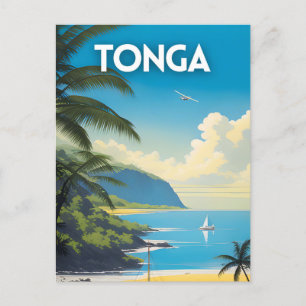 Tonga Travel Art Vykort