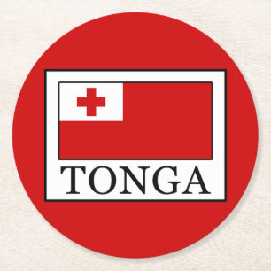 Tonga Underlägg Papper Rund