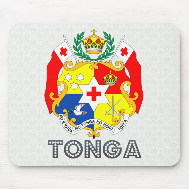 Tonga vapensköld musmatta (Framsidan)