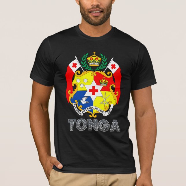 Tonga vapensköld t-shirt (Framsida)