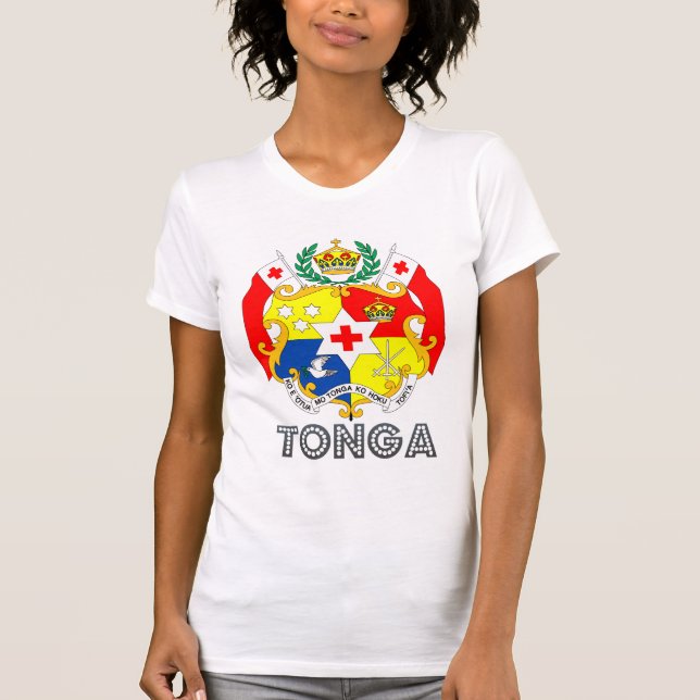 Tonga vapensköld tee shirt (Framsida)