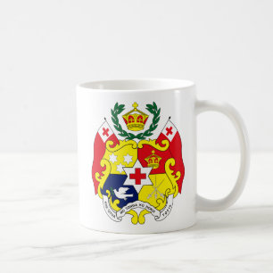 Tonga vapensköldmugg kaffemugg
