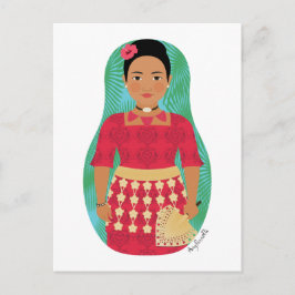 Tongan Matryoshka Postcard Vykort