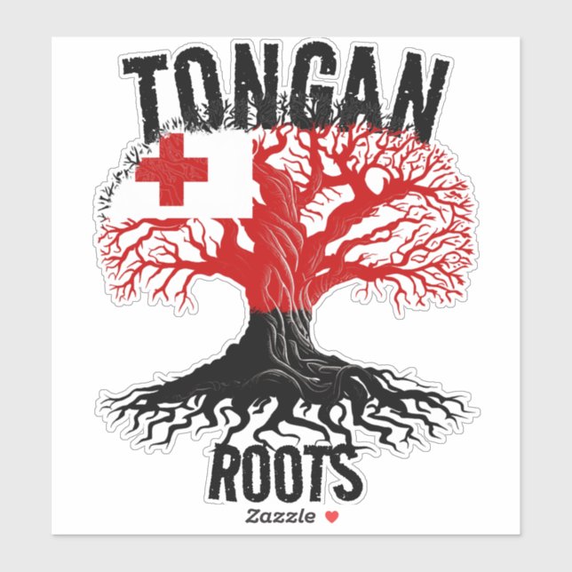 TONGAN ROOTS STICKER KLISTERMÄRKEN (Ark)