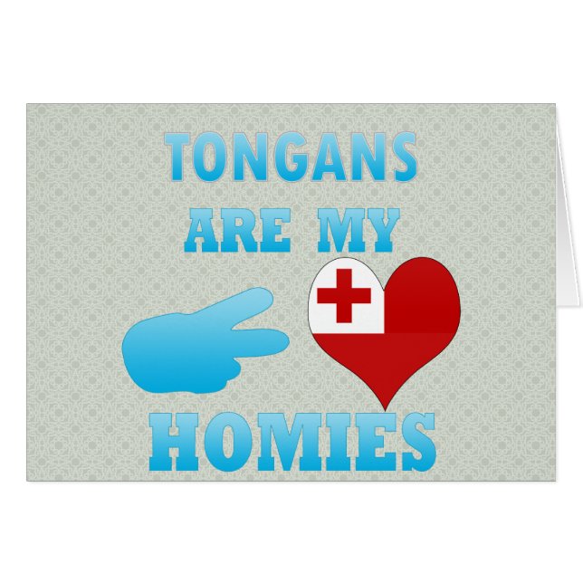 Tongans är mina Homier Hälsningskort (Framsidan Horizontal)