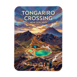 Tongariro Alpine Crossing Nya Zeeland Magnet