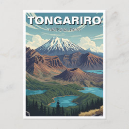 Tongariro National Park New Zealand Travel Vykort