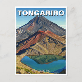 Tongariro National Park New Zealand Travel Vykort