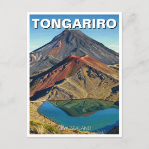 Tongariro National Park New Zealand Travel Vykort