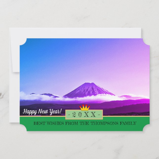 Tongariro, Volcano & Gott nytt år! Kort /20XX (Framsida)