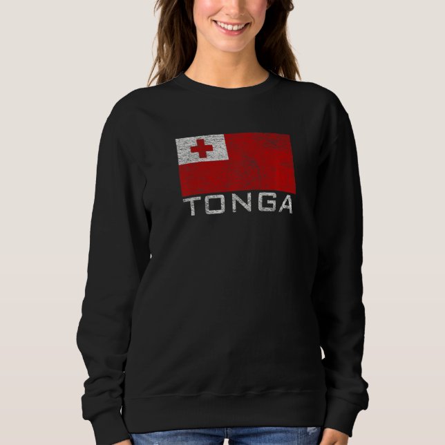 Tongas nationalflagga t shirt (Framsida)