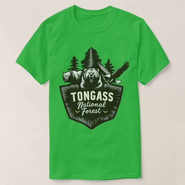 Tongass Wildlife TShirt T Shirt (Design framsida)