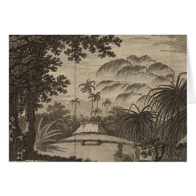 Tongatapu Island, Tonga Hälsningskort (Framsidan Horizontal)