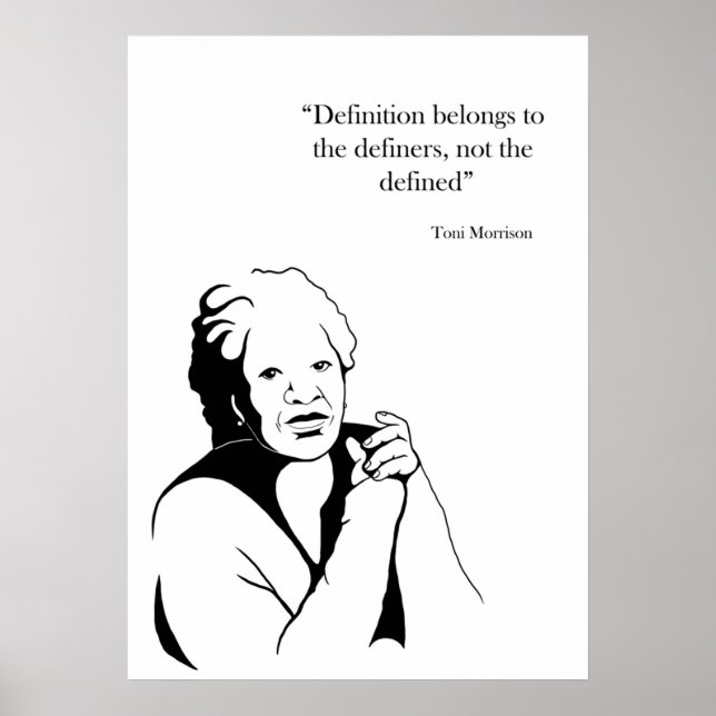 Toni Morrison Poster (Framsidan)