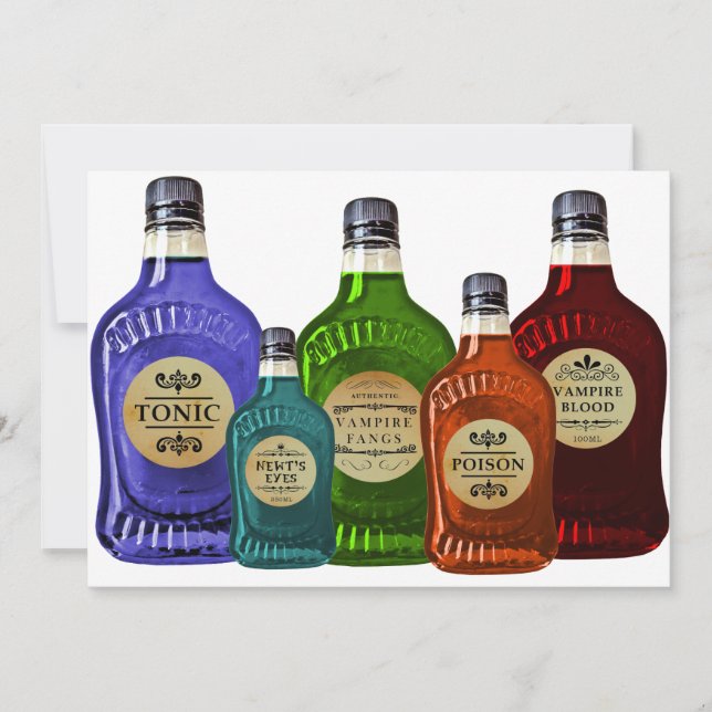 Tonic Vampire Blood Poison, inbjudan till magiska  (Framsida)