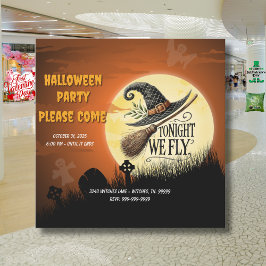 Tonight We Fly Halloween  Inbjudningar