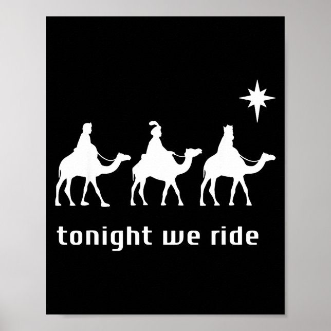Tonight We Ride, 3 Wise Men, Funny Christian Chris Poster (Framsidan)