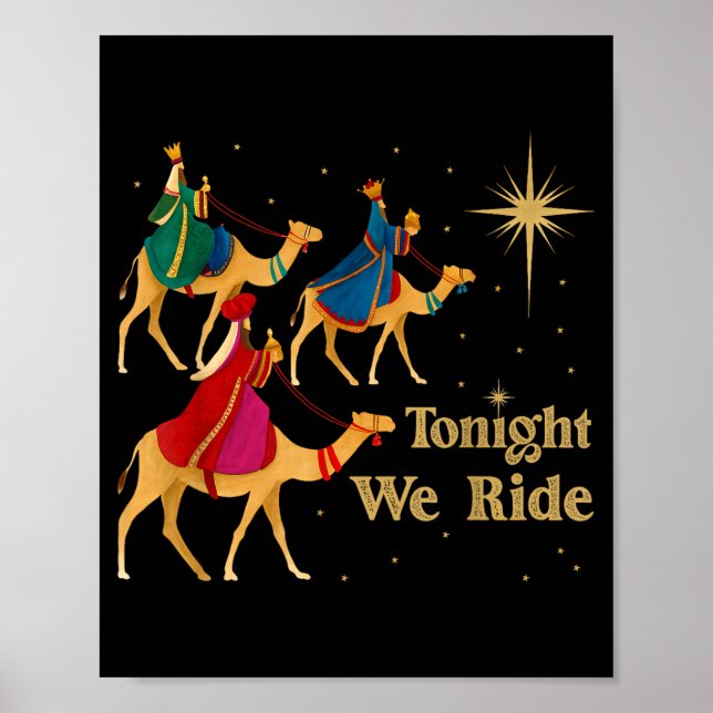 Tonight We Ride Christmas 3 Wise Men Christian Chr Poster (Framsidan)