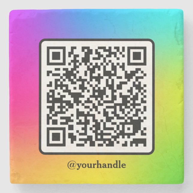 Toning av Anpassningsbarna QR-kod i medieforgen i  Stenunderlägg (Framsidan)