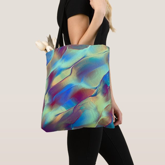 Toning av färgad, klibbig nyans med mjuk ljus inte tygkasse (Närbild)