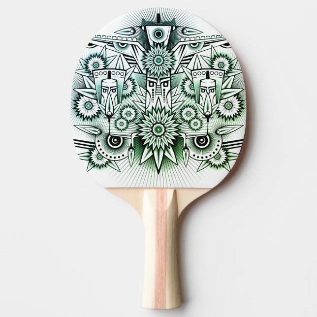 Toning för Grönt av stamdesign Pingisracket (Framsidan)