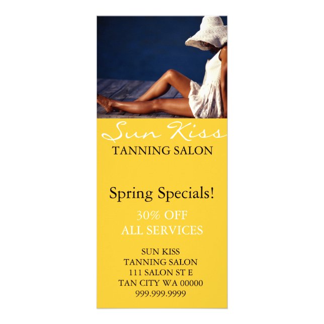 Toning Salon Spa Artist Flyer Meny (Framsidan)