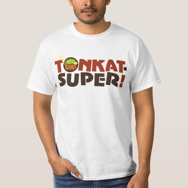 Tonkat-Toppen! Tonkatsu grafisk T-shirt (Framsida)